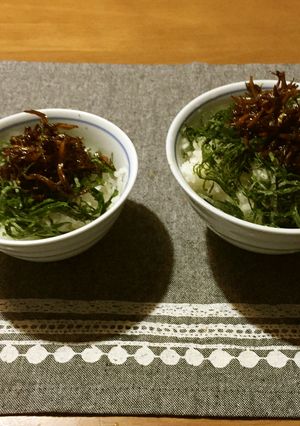 絶品！いかなごと大葉のご飯。-レシピのメイン写真