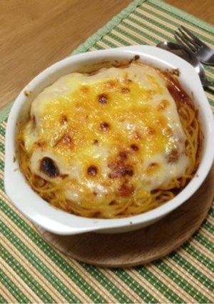 夏休みランチ♪スパゲティグラタン-レシピのメイン写真