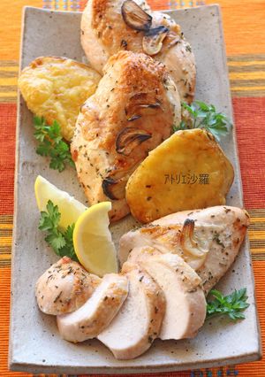 ハーブレモン✿鶏胸肉deローストチキン✿-レシピのメイン写真