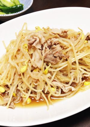 豆もやしと豚の炒め煮-レシピのメイン写真