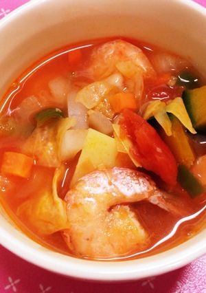 海老のトマトスープ-レシピのメイン写真
