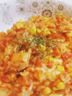 おうちにある食材で☆簡単トマトリゾット-レシピのメイン写真