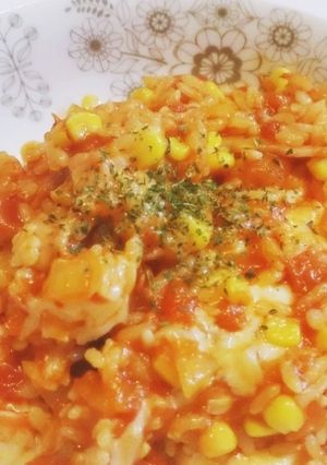 おうちにある食材で☆簡単トマトリゾット-レシピのメイン写真