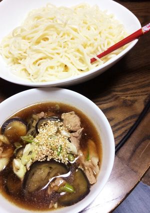 豚肉と茄子のつけ素麺-レシピのメイン写真