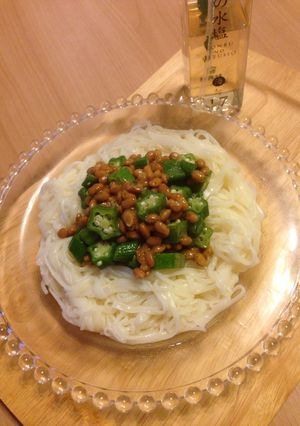 オクラのネバネバそうめん-レシピのメイン写真