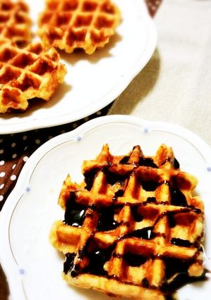 パンのみみ♡美味しいワッフルに大変身♪-レシピのメイン写真