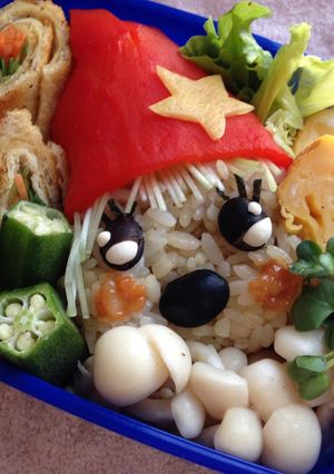 「森の小人モンチッチ」キャラ弁-レシピのメイン写真