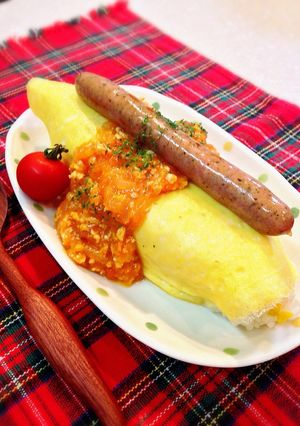 炭水化物削減！もろこしヘルシーオムライス-レシピのメイン写真