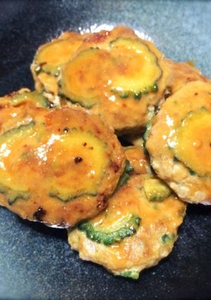 ゴーヤ味噌バーグ-レシピのメイン写真