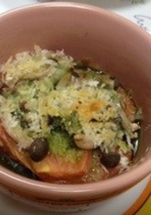 ☆トマトとナスのバジルオリーブオイル焼き-レシピのメイン写真