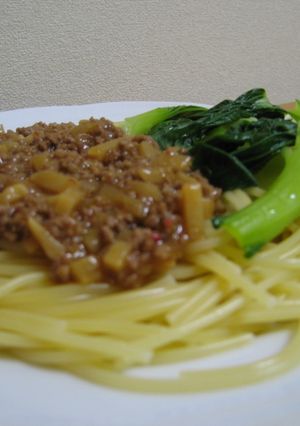 ***和風ジャージャー麺パスタ***-レシピのメイン写真