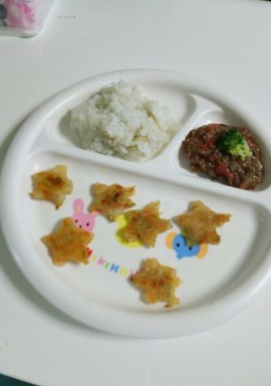 息子11ヶ月夕食献立✨おやきと牛トマト煮-レシピのメイン写真