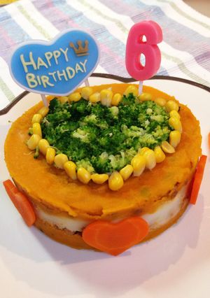 わんちゃんのケーキU^ェ^U-レシピのメイン写真