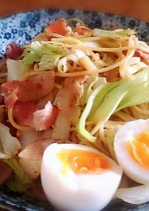 キャベツとベーコンのパスタ-レシピのメイン写真