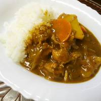 フライパンでチキンカレー