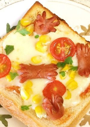 夏休みのお昼に♪変身！ウイニートースト♪-レシピのメイン写真
