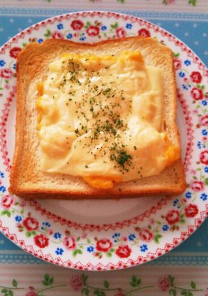 エッグチーズトースト-レシピのメイン写真