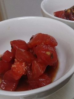 さっぱりおいしい!トマトの塩こんぶ和え-レシピのメイン写真