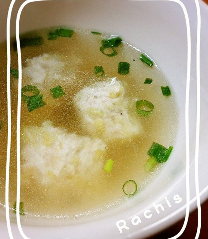 超簡単！白菜入り鶏団子スープ♡-レシピのメイン写真