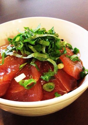 大葉にんにく醤油でまぐろ漬け丼☆-レシピのメイン写真