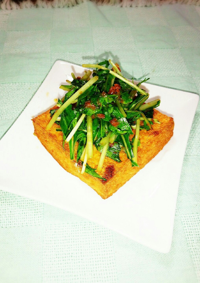 焼き厚揚げの水菜のせ-レシピのメイン写真