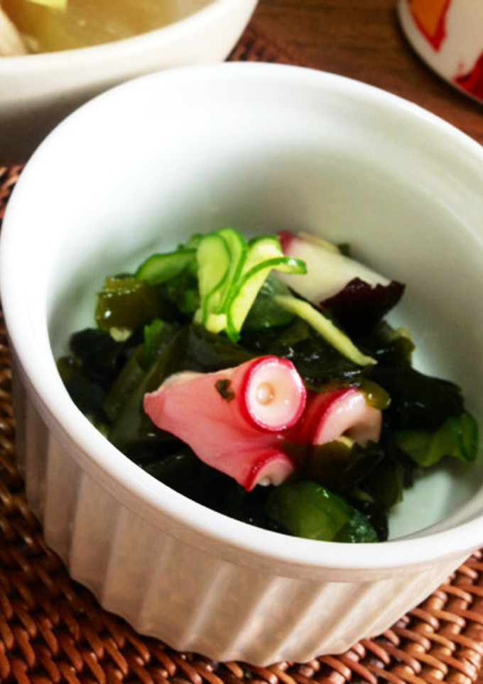 たことワカメの酢の物-レシピのメイン写真