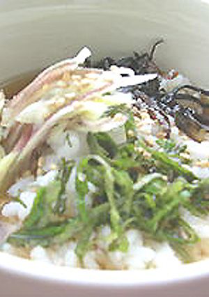 ◇夏の冷やし茗荷茶漬け◇-レシピのメイン写真