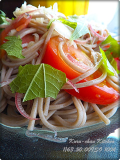 蕎麦と旬のトマトの胡麻たれ-レシピのメイン写真