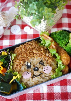 こんがり☆日焼けモンチッチ弁当-レシピのメイン写真