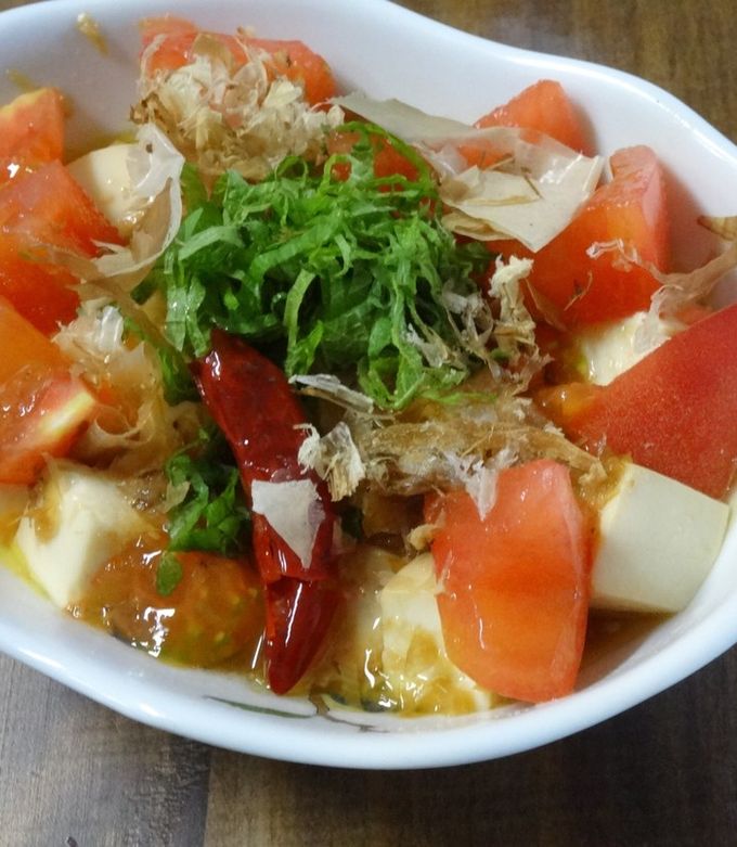 簡単★トマトと豆腐のオリーブオイル仕立て-レシピのメイン写真