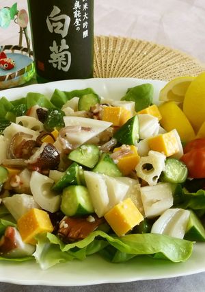 加賀蓮根のシャキシャキサラダ♪♪-レシピのメイン写真