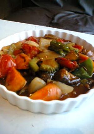 夏野菜の酢豚カレー-レシピのメイン写真