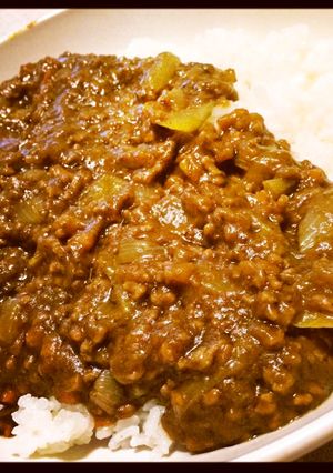 家族絶賛！市販のルーで挽肉キーマカレー-レシピのメイン写真