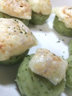 *バジルポテト*パリパリチーズのせ-レシピのメイン写真