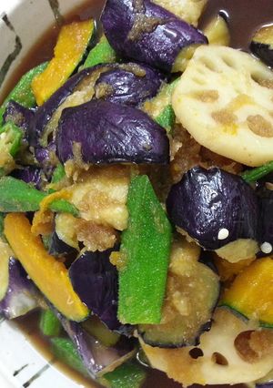 夏野菜の揚げびたし-レシピのメイン写真