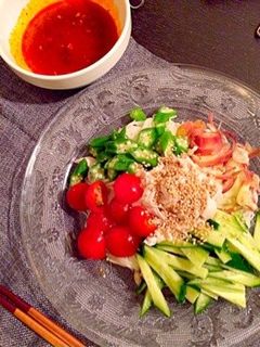 サラダそうめん*ピリッとさっぱり*-レシピのメイン写真