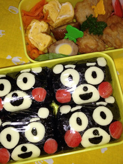 キャラ弁 簡単 くまモンおにぎり-レシピのメイン写真