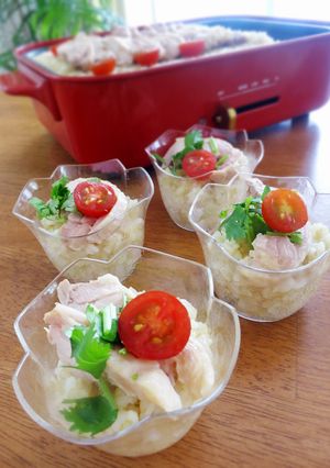 シンガポール風チキンパエリア☆デリカップ-レシピのメイン写真