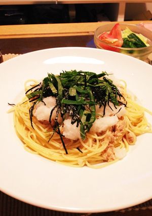 ツナのパスタ おろし載っけ和風-レシピのメイン写真