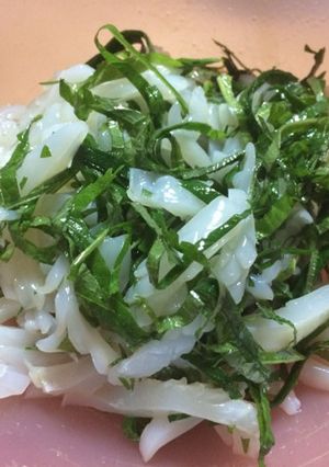イカ大葉のごま油和え-レシピのメイン写真