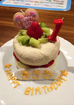 一歳おめでとうケーキ-レシピのメイン写真