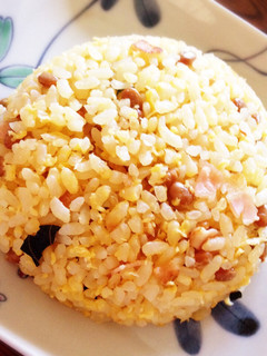 塩麹で納豆炒飯♪-レシピのメイン写真