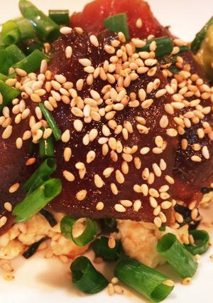 ヘルシー鉄火丼！夜食にも♡-レシピのメイン写真