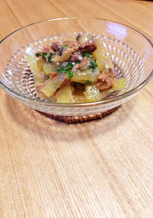 冬瓜の梅と秋刀魚和え-レシピのメイン写真
