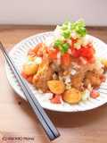鶏のから揚げ　トマトみぞれだれ