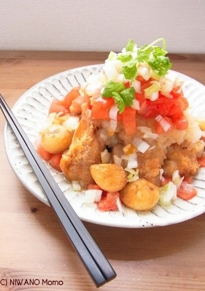 鶏のから揚げ　トマトみぞれだれ-レシピのメイン写真
