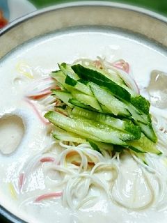 簡単 濃厚 コングクス 콩국수-レシピのメイン写真
