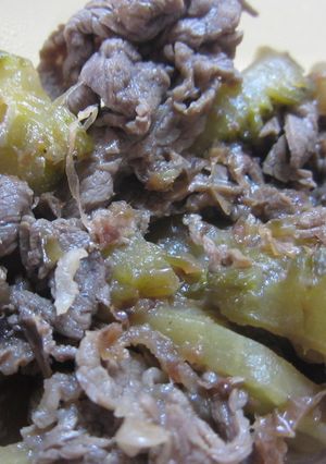 ゴーヤと牛肉のさっぱり煮-レシピのメイン写真