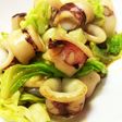 速攻簡単おつまみ♪いかとキャベツの炒め物