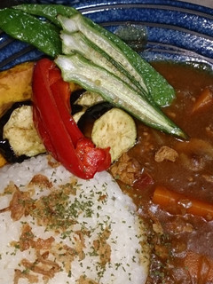 夏野菜のひき肉カレー-レシピのメイン写真